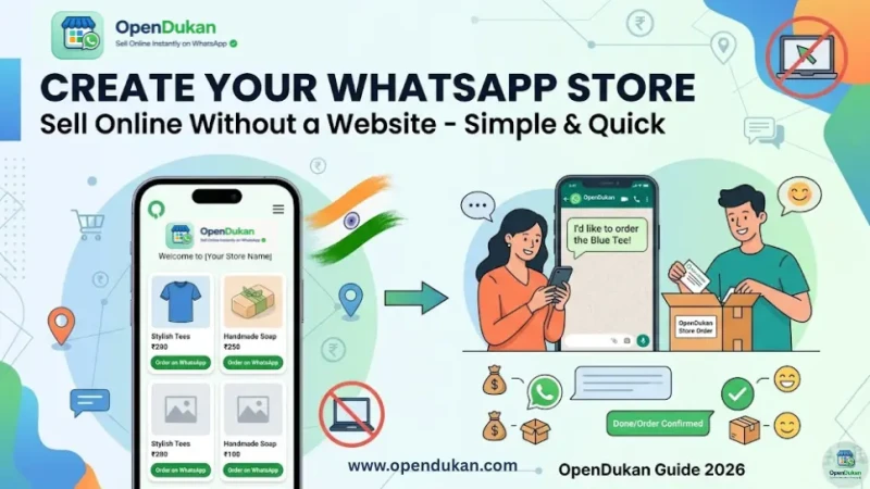 online store created without website using WhatsApp selling platform