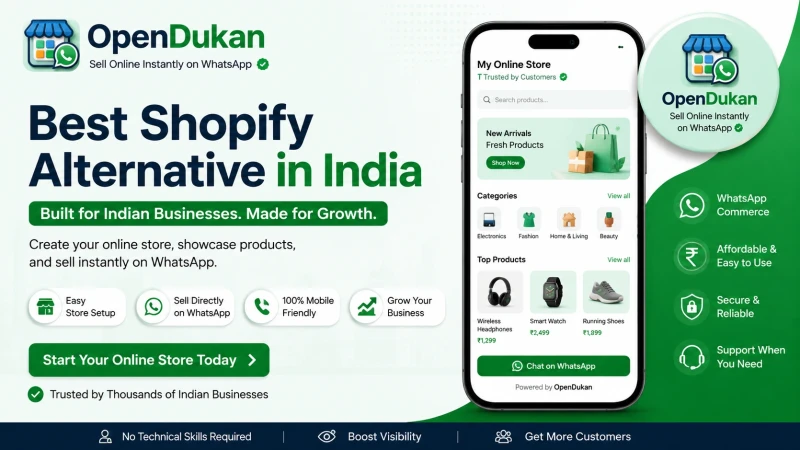best shopify alternative in-india opendukan