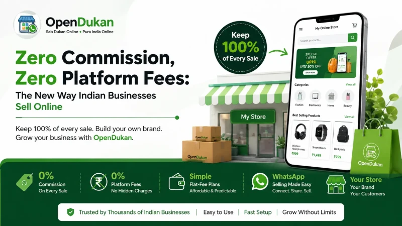 Zero Commission Online Store in India